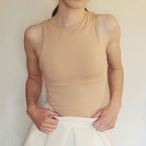 GWEN: ZARA Nude Tank Bodysuit